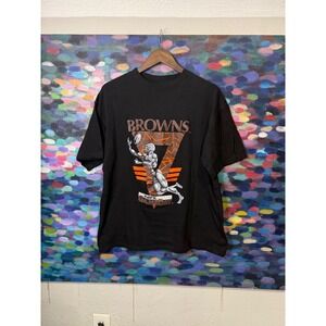 Cleveland Browns NFL Gameday Football Player Graphic Black T Shirt Mens Size L